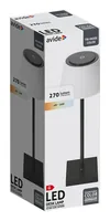 Avide LED Tischleuchte Schwarz USB 4W 3-stufige Lichtfarbe