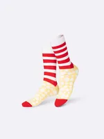 EatMySocks Socken Pop Corn 1 Paar, One Size - Produkttyp Geschenke: Socken - Empfänger Geschenke: Für Kinder - Für Männer - Für Frauen - Anlass: Weihnachten - Abschied - Geburtstag - Freundschaft - Fun