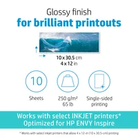HP Adv Photo Paper Glossy 5x5in20Sht Ricoperto con moquette