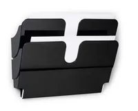 Durable FLEXIPLUS literature rack 2 shelves Black