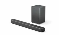 Philips Soundbar TAB5309/10 - Verbindungsmöglichkeiten: HDMI - Bluetooth - 3.5 mm Klinke - Toslink - USB - Audiokanäle: 2.1 - Detailfarbe: Schwarz - Soundbar Typ: Soundbar mit kabellosem Subwoofer