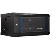 Extralink LITE 4U 530X400 WALL-MOUNTED RACKMOUNT CABINET BLACK Freistehendes/wand-/bodenmontiertes Regal Schwarz