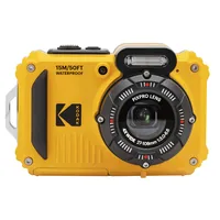 Kodak Unterwasserkamera PixPro WPZ2 Gelb - Bildsensortyp: CMOS - Bildsensor Auflösung: 16.35 Megapixel - Widerstandsfähigkeit: Staubgeschützt - Stossgeschützt - Wasserfest - Speicherkartentyp: microSD - microSDHC - Bauform Kamera: Kompakt - GPS: Nein