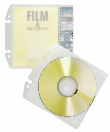 DURABLE CD-Hülle Cover EASY für 2 CDs1CD transp. 10 St