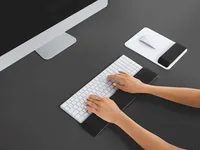 Leitz Handgelenkauflage WOW Schwarz - Eingabegeräte: Tastatur