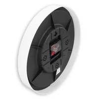 Hama Wanduhr Sal Ø 30 cm, Mehrfarbig/Weiss - Form: Rund - Detailfarbe: Weiss - Mehrfarbig - Uhrtyp: Analog - Funksignal: Keine Angaben - Funktionen: Zeit - Detailmaterial: Glas - Kunststoff