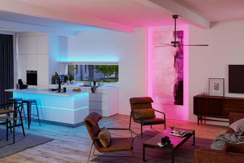 Paulmann MaxLED 500 LED Strip Full-Line COB 1.5 m - Lampensockel: LED fest verbaut - Aussenanwendung: Keine Angaben - Inklusive Netzteil: Ja - Dimmbar: dimmbar - Set: Ja - Länge: 1.5 m