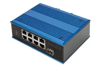 Digitus DN-651133 Netzwerk-Switch Unmanaged Fast Ethernet (10/100) Power over Ethernet (PoE) Schwarz, Blau