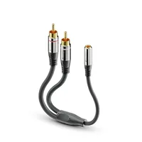 sonero Audio-Kabel Cinch - 3.5 mm Klinke 0.25 m - Kabeltyp: Adapterkabel - Audioanschluss Seite A: Cinch - Audiokanäle: Stereo - Audioanschluss Seite B: 3.5 mm Klinke - Detailfarbe: Schwarz - Länge: 0.25 m