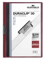 DURABLE Klemmhefter DURACLIP 30 220031 für 30 Blatt A4 dunkelrot