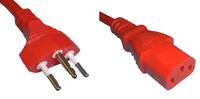 Diggelmann SPCRI10-1.5 power cable Red 1.5 m Power plug type J C13 coupler