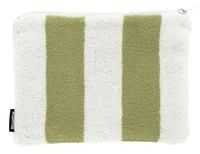 Kolma Necessaire Stripy 24 x 18.5 cm, Olive/Weiss - Gefüllt: Keine Angaben - Etui-Art: Etui - Detailfarbe: Olive Green - Weiss - Material: Baumwolle - PVC