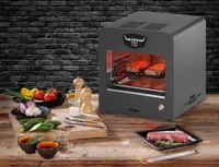 Trisa Elektrogrill BBQ-Grill X800 - Betriebsart: Netzbetrieb - Tiefe: 39 cm - Breite: 36 cm - Detailfarbe: Anthrazit - Anzahl Brenner: 1 × - Integriertes Thermometer: Nein