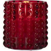 Star Trading LED-Kerze Flamme Dotty, Rot, 9.5 cm - Betriebsart: Batteriebetrieb - Fernbedienung: Nein - Aussenanwendung: Nein - Höhe: 9.5 cm - Timerfunktion: Ja - Set: Nein