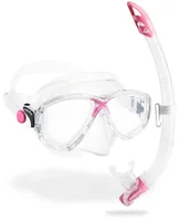 CRESSI Marea + Gamma Schnorchel Combo Klar/Pink - Detailfarbe: Transparent - Pink - Zielgruppe: Erwachsene - Schuhgrösse (EU): Keine - Material: Silikon - Produkttyp: Tauchmasken - Schnorchel