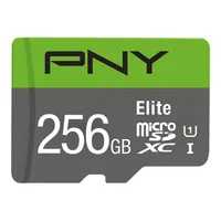 SD MicroSD XC Card 256GB PNY Elite Cl.10 U1 retail