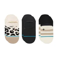 STANCE Socken Spot On Leopard 3er-Pack - Farbe: Mehrfarbig - Detailfarbe: Beige - Hellbraun - Schwarz - Sockenhöhe: Sneaker - Grösse: 35 - 37