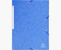 Exacompta Gummibandmappe Maxi A4 Blau - Typ: Gummibandmappe - Ausstattung: Gummiband - Detailfarbe: Blau - Material: Karton