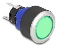DeLOCK 22048 electrical switch Pushbutton switch Black, Blue, Green, Silver