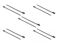 Delock Kabelbinder mit Befestigungsöse L 300 x B 7,6 mm schwarz 10 Stück