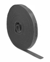 Delock Klettband 10 m x 15 mm Schwarz - Breite: 15 mm - Länge: 10 m - Produkttyp: Klettband - Ausstattung Kabelmanagement: Zuschneidbar - Verpackungseinheit: 1 Stück - Material: Kunststoff