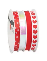 Pattberg Geschenkband 6 x 24 m, 10 mm Breite - Breite: 10 mm - Länge: 24 m - Verpackungseinheit: 1 Stück - Detailfarbe: Mehrfarbig - Band-Art: Geschenkband