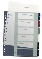 LEITZ Register PP Style A4+ 12360000 multicolor 1-6