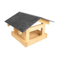 Windhager Vogelfutterhaus Steinplatte - Grundfarbe: Braun - Schwarz - Tierart: Vogel - Produkttyp: Futterstelle