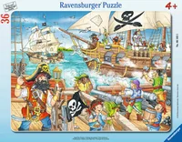 Ravensburger Puzzle Angriff der Piraten - Motiv: Märchen / Fantasy - Altersempfehlung ab: 4 Jahren - Tiefe: 24.5 cm - Eigenschaften: Keine Eigenschaft - Zertifikate: Keine Zertifizierung - Breite: 32.5 cm
