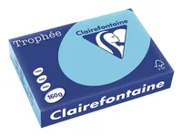 Clairefontaine Kopierpapier TrophéeColoredCopy FSC A4, Dunkelblau,160 g/m² - Geeignet für Drucker: Universal - Grammatur: 160 g/m² - Papiertyp: Kopierpapier - Materialeigenschaften: FSC®-zertifiziert - Verpackungseinheit: 250 Stück - Papierformat: A4