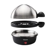 Tristar Eierkocher EK-3076 7, Schwarz/Silber - Automatische Temperaturkontrolle: Nein - Detailfarbe: Silber - Schwarz - Anzahl Eier: 7 - Einstellbarer Härtegrad: Nein