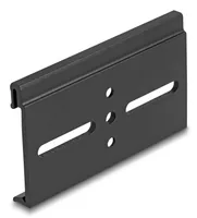 DELOCK Aluminium Montageclip für Hutschiene 80x47,8mm schw.