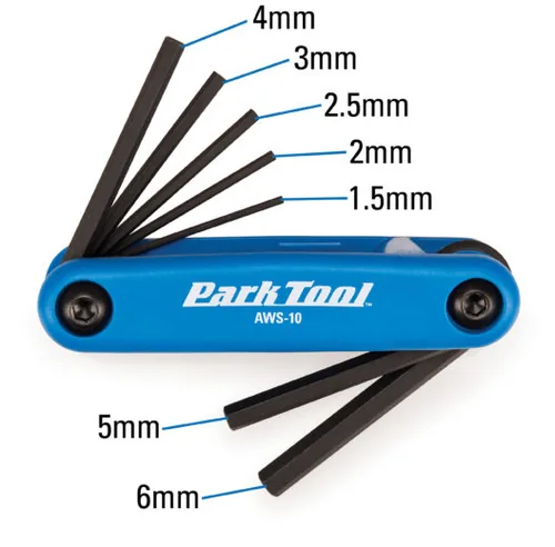 PARK TOOL AWS-10 Folding hex key set Metric