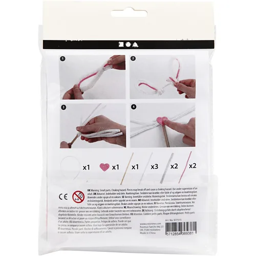 Creativ Company Bastelset Mini Haarreif 1 Stück - Verpackungseinheit: 1 Stück - Material: Wolle - Plastik - Holz - Detailfarbe: Mehrfarbig - Produkttyp: Bastelset