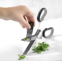 GEFU 12660 kitchen scissors 191 mm Black, Stainless steel Herb