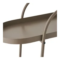 House Nordic Servierwagen Empoli 60 x 27.5 x 64 cm, Braun - Tiefe: 60 cm - Breite: 27.5 cm - Höhe: 64 cm - Detailmaterial: Stahl - Grundmaterial: Metall
