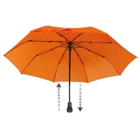EuroSCHIRM light trek automatic Orange Fibre de verre Polyester Compact Parapluie