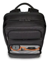 Targus CitySmart backpack Casual backpack Black, Grey Faux leather, Polyurethane (PU)