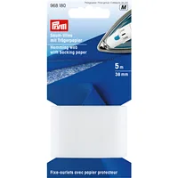 Prym Vlies Trägerpapier Saum 30 mm, Weiss - Verpackungseinheit: 1 Stück - Detailfarbe: Weiss - Produkttyp: Vlies