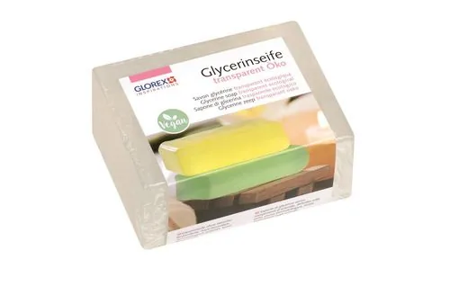 Glorex Glycerinseife Öko 500g, transparent - Volumen: 500 g - Detailfarbe: Transparent - Vegane Kosmetik: Ja - Kosmetik Typ: Glycerinseife