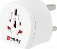SKROSS Reiseadapter Country World - SA - Anzahl Pole: 3-polig (geerdet) - USB Ladeanschluss: 0 - Adapter Dose: Südafrika - Adapter Stecker: Europa - Schweiz - Italien - Australien - Vereinigtes Königreich - Vereinigte Staaten - China - Japan