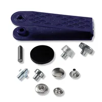 Prym Druckknöpfe Anorak 12 mm, 10 Stück - Detailfarbe: Silber