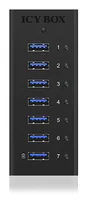 Hub 7-Port IcyBox USB 3.0 IB-AC618 Aluminium Gehäuse
