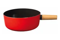 Stöckli Fondue-Caquelon Emotion 23 cm, Rot/Schwarz - Material: Emaille - Stahl - Detailfarbe: Rot - Schwarz - Fondue Variante: Käsefondue - Spülmaschinenfest: Keine Angaben - Durchmesser: 23 cm - Kompatible Kochfelder: Induktion