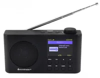 soundmaster Internet Radio IR6500SW Schwarz - Widerstandsfähigkeit: Keine Angabe - Radio Tuner: DAB+ - FM - Internetradio - Stromversorgung: Akkubetrieb - Detailfarbe: Schwarz - Streaming Formate: Keine - Ausstattung: Display - Senderspeicher - Sleep-Time