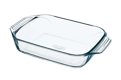Pyrex Auflaufform 30 x 20 cm Eckig, Transparent - Materialtyp: Glas - Material: Borosilikatglas - Detailfarbe: Transparent - Set: Nein - Verpackungseinheit: 1 Stück - Form: Eckig
