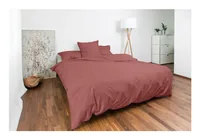 Nobilium Kopfkissenbezug Oni 65 x 100 cm, Rosenholz - Nachhaltigkeit: OEKO-TEX® STANDARD 100 - Verschlusstyp: Reissverschluss - Grösse: 65 x 100 cm - Motiv: Ohne Motiv - Detailfarbe: Rose - Detailmaterial: Baumwolle (CO)