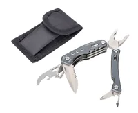 Troika Taschenmesser Rucksack Tool mit 15 Funktionen, Grau - Typ: Multitool - Schalenmaterial: Edelstahl - Funktionen: Feile - Flaschenöffner - Sechskantschlüssel - Schraubenzieher - Schlitzschraubenzieher - Dosenöffner - Sägemesser - Messer - Spitzzange 