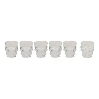 G. Wurm Schnapsglas Totenkopf 15 ml, 6 Stück, Transparent - Material: Glas - Höhe: 6 cm - Volumen: 15 ml - Glas Typ: Schnapsglas - Verpackungseinheit: 6 Stück - Detailfarbe: Transparent