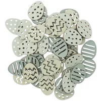 Rico Design Streudeko Ostereier 48 Stück, Mint - Verpackungseinheit: 48 Stück - Material: Holz - Detailfarbe: Mint - Produkttyp: Streudeko